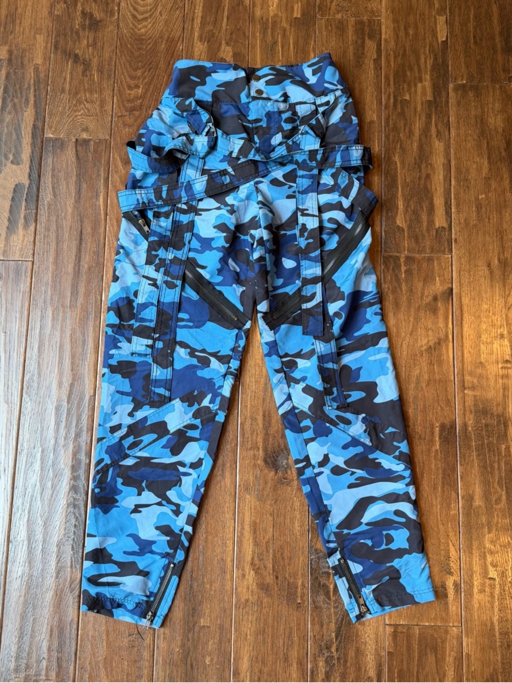 Balera Dance wear Blue Camo High-Waisted Utility Joggers - Picture 2 of 7